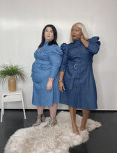 Load image into Gallery viewer, Denim Chic &quot;A-Game&quot; Dress - PLUS SIZE
