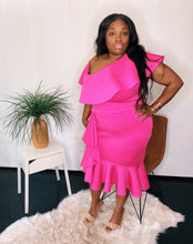 Load image into Gallery viewer, Fuschia Ruffle Dress
